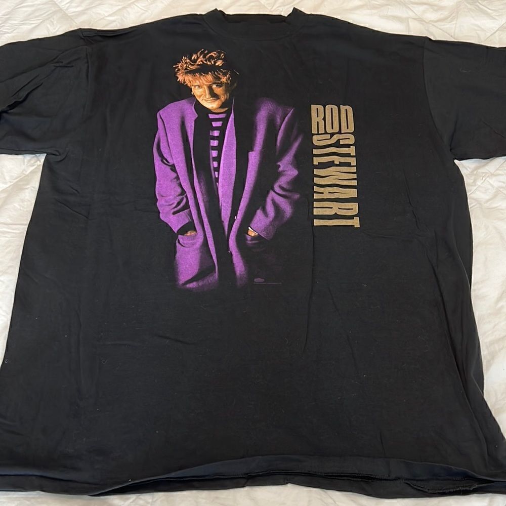 NWOT vintage authentic 1996 Rod Stewart concert T-shirt EVC